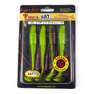 Виброхвосты съедоб. искусст. LJ Pro Series TIOGA FAT 4.5in(11.40)/T44 4шт.
