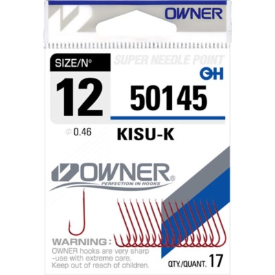 Крючок OWNER Kisu-K red №16 17шт