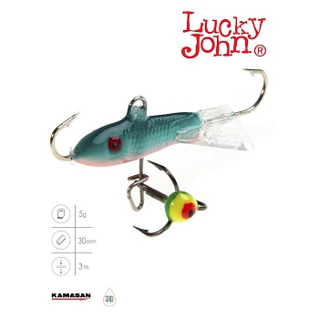 Балансир Lucky John CLASSIC 3 + тр. 30мм/54