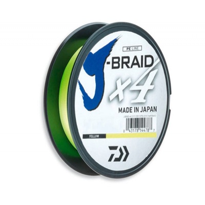Плетеный шнур Daiwa  J-Braid X4E 0.13mm-135m yellow