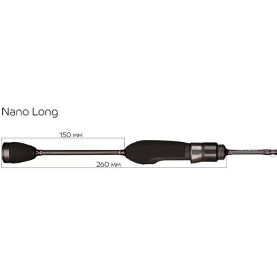 Спиннинг CF Nano Long SE NSRE652XULS, углеволокно, 1.96 м, тест: 0.5-3 г, 53 г