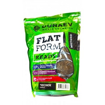 Прикормка Dunaev Flat Feeder Ready 1 кг. Чеснок