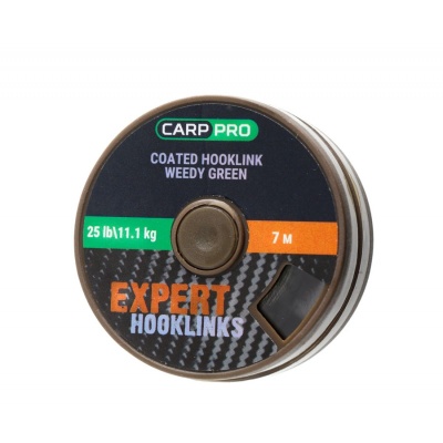 Поводковый материал без оболочки CARP PRO 25LB 7M зеленый