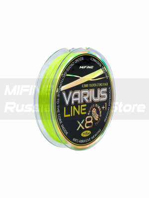 Плетеный шнур для рыбалки VARIUS LINE X8 145m 0,12мм