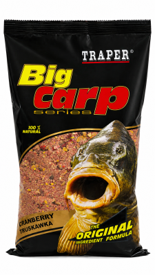 Прикормка рыболовная Traper 1kg BIG CARP Truskawka