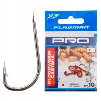 Крючки FLAGMAN Bloodworm Caster Pro #12 10шт