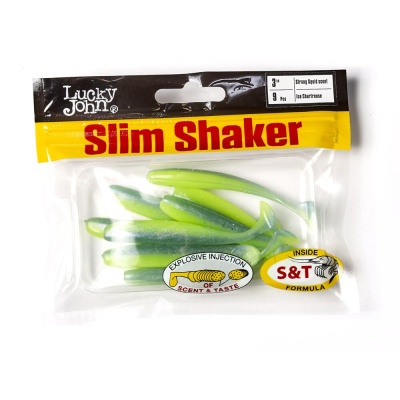 Виброхвосты съедоб. искусст. LJ Pro Series SLIM SHAKER 3in (07.60)/T57 9шт.