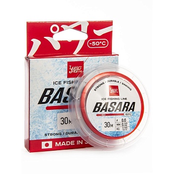 Леска моно. зим. Lucky John BASARA Red 030/012