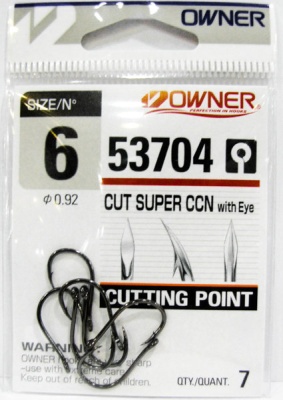 Крючок OWNER Cut Super CCN w/eye BC №6 7шт