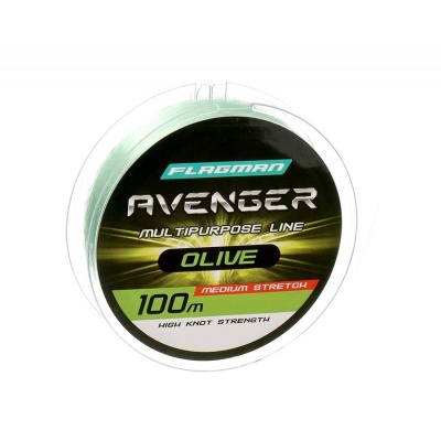 Леска FLAGMAN Avenger Olive Line 100m 0,40mm