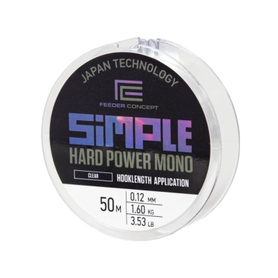 Леска моно. FC Simple HARD POWER MONO Clear 050/012