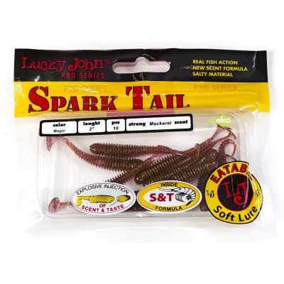 Виброхвосты съедоб. искусст. LJ Pro Series Spark Tail 2,0in(05,00)/S14 10шт.