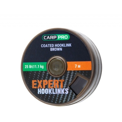 Поводковый материал без оболочки CARP PRO 25LB 7M коричневый