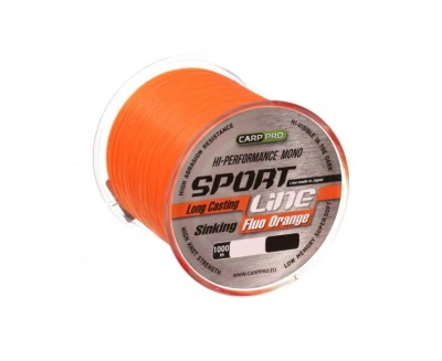 Леска CARP PRO Sport Line Fluo Orange 1000M 0,265 mm