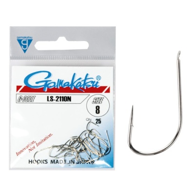 Крючки рыболовные Gamakatsu LS-2110N HOOKS NICKEL #8 (25 шт)