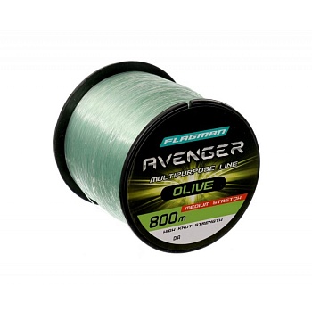 Леска FLAGMAN Avenger Olive Line 800m 0,35mm