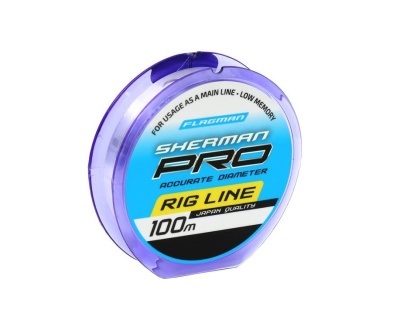 Леска FLAGMAN Sherman Pro Rig Line 100м 0,165мм