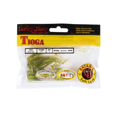 Виброхвосты съедобные искусственные LJ Pro Series TIOGA 06.20/T51 9шт.
