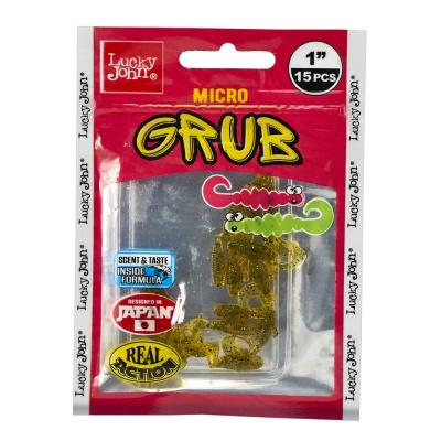 Твистеры съедоб. искусст. LJ Pro Series MICRO GRUB 1,0in(02,50)/PA19 15шт