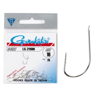 Крючки рыболовные Gamakatsu LS-2110N HOOKS NICKEL #8 (25 шт)