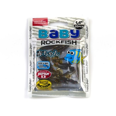 Виброхвосты съедоб. искусст. LJ Pro Series BABY ROCKFISH 1.4in(03.50)/S21 20шт.