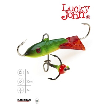 Балансир Lucky John CLASSIC 3 + тр. 30мм/26RT