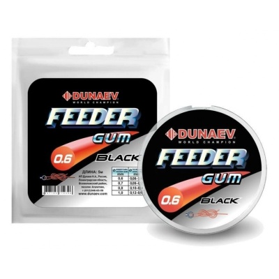Фидерная резина Dunaev Feeder Gum Black 0.8mm