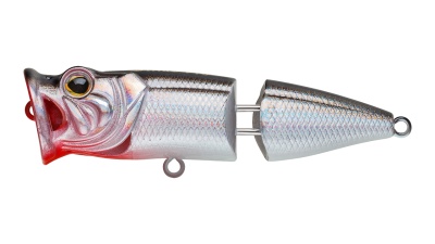 Воблер Поппер составной Strike Pro Pike Pop Joint 75 11 гр  A010-EP Black Back Silver