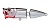 Воблер Поппер составной Strike Pro Pike Pop Joint 75 11 гр  A010-EP Black Back Silver