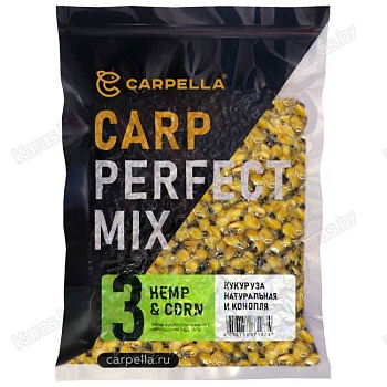CARPELLA Микс №3, кукуруза натуральная с коноплей 1кг.