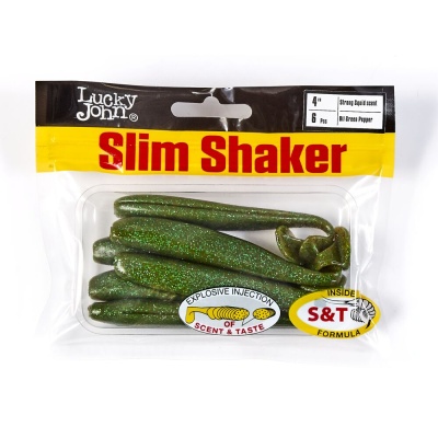 Виброхвосты съедоб. искусст. LJ Pro Series SLIM SHAKER 4in (10.00)/S67 6шт.