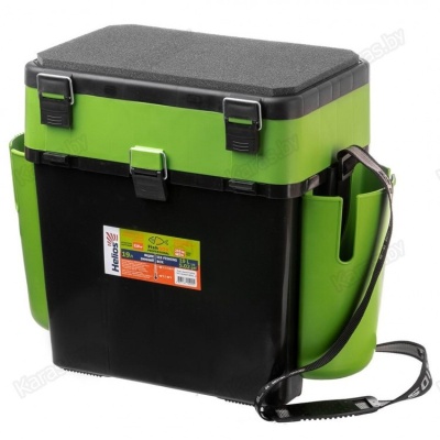 Ящик рыболовный зимний Helios FISH BOX 19л двухсекционный 39.5x25.5x38см
