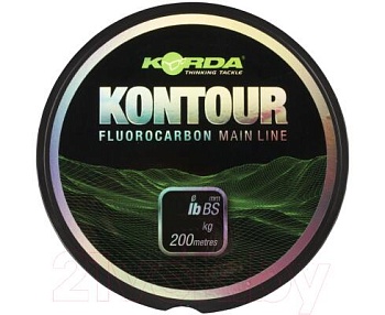 Леска тонущая KORDA Kontour Fluorcarbon 18lb, шт