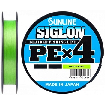 Шнур Sunline Siglon PE х4 150m (салат.) #0.2/0.076mm 3lb/1.6kg