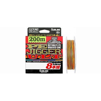Шнур Sunline PE Jigger ULT (8braid) 200M #1.5/0.205мм 25lb/11.0кг