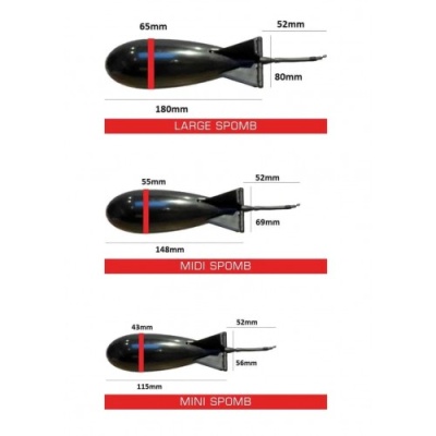 Закормочная ракета Fox Spomb Large X BLACK