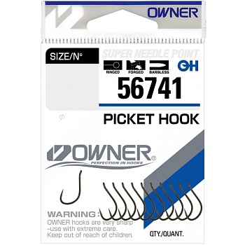 Крючок OWNER Picket Hook brown №12 12шт