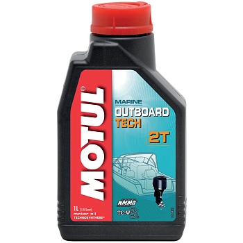 Масло 1 л, Motul OUTBOARD TECH 2T моторное, полусинтетическое