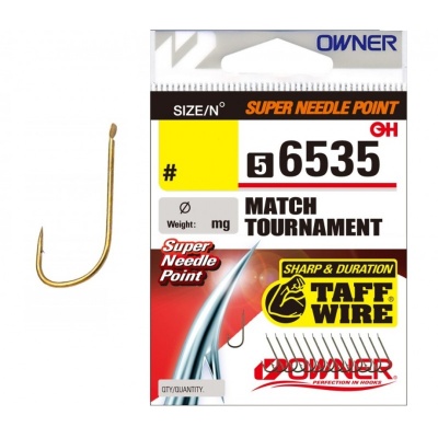 Крючок OWNER Match Tournament brown №12 14шт