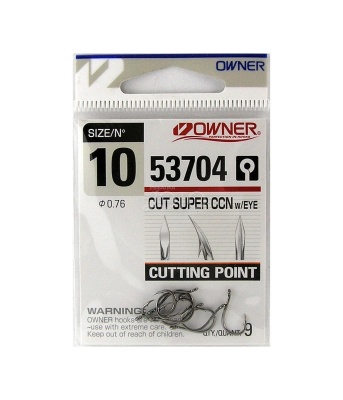 Крючок OWNER Cut Super CCN w/eye BC №10 9шт
