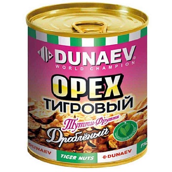 Добавка для прикормки металлобанка 320мл "Дунаев Тигровый орех цельный" Тутти-Фрутти