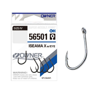 Крючок OWNER Iseama X w/eye BC №12 9шт