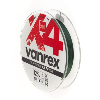 Шнур плет. Lucky John Vanrex х4 BRAID Moss Green 125/014