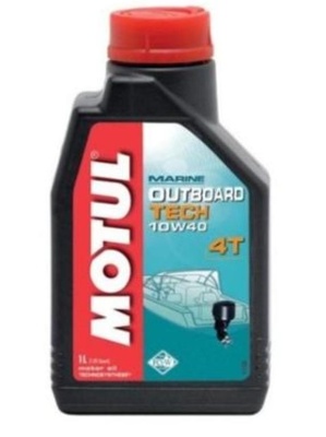 Масло 1 л, Motul OUTBOARD TECH 4Т 10W40 моторное, полусинтетическое