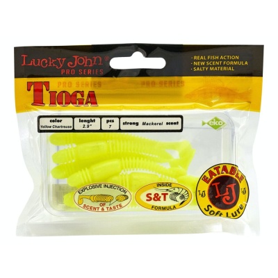 Виброхвосты съедобные искусственные LJ Pro Series TIOGA 3.0in(07.50)/S88 7шт.