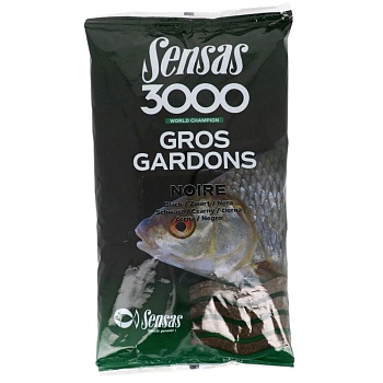Прикормка Sensas 3000 GROS GARDON Noir 1кг, ФРАНЦИЯ