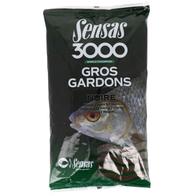 Прикормка Sensas 3000 GROS GARDON Noir 1кг, ФРАНЦИЯ