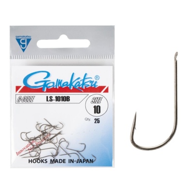 Крючки рыболовные Gamakatsu LS-1010B HOOKS BRONZE #10 (25 шт)