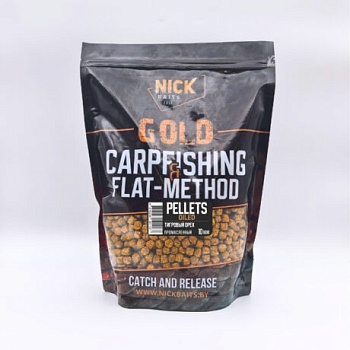 Прикормка рыболовная пеллетс NICK BAITS GOLD "OILED 10 мм" Тигровый орех; пачка 1 кг,