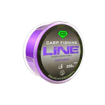 Леска CARP PRO Fluorocarbon Coated Deep Purple 300м 0,261мм